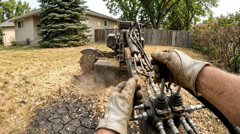 Stump Grinding in Saskatoon
